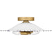 Quoizel - QFL6789LGB - Two Light Flush Mount - Indigo - Light Gold
