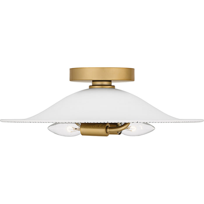Quoizel - QFL6789LGK - Two Light Flush Mount - Indigo - Light Gold