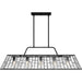 Quoizel - QLC6176MBK - Five Light Linear Chandelier - Rainier - Matte Black