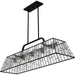Quoizel - QLC6176MBK - Five Light Linear Chandelier - Rainier - Matte Black