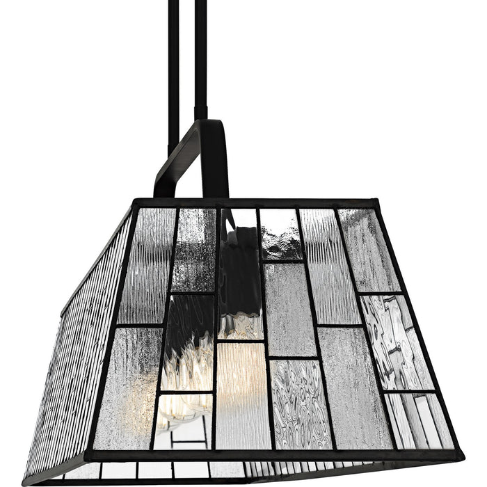 Quoizel - QLC6176MBK - Five Light Linear Chandelier - Rainier - Matte Black