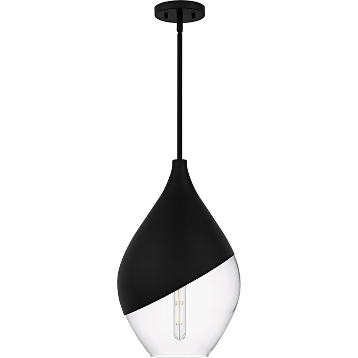 Quoizel - QMP6797MBK - One Light Pendant - Drover - Matte Black