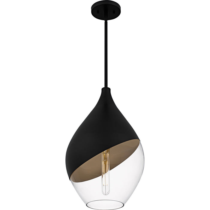 Quoizel - QMP6797MBK - One Light Pendant - Drover - Matte Black