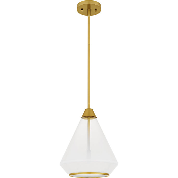 Quoizel - QP6750BRG - One Light Mini Pendant - Haze - Brushed Gold