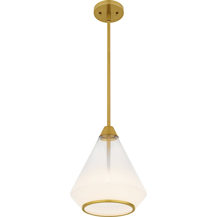 Quoizel - QP6750BRG - One Light Mini Pendant - Haze - Brushed Gold