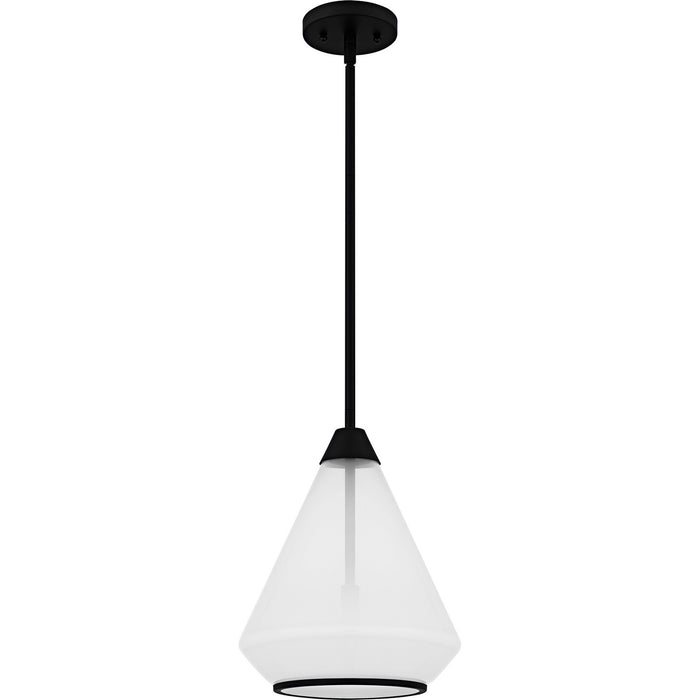 Quoizel - QP6750MBK - One Light Mini Pendant - Haze - Matte Black