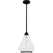 Quoizel - QP6750MBK - One Light Mini Pendant - Haze - Matte Black