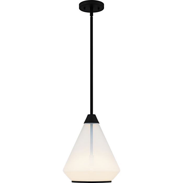 Quoizel - QP6750MBK - One Light Mini Pendant - Haze - Matte Black