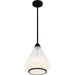Quoizel - QP6750MBK - One Light Mini Pendant - Haze - Matte Black