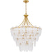 Quoizel - QP6766GFL - Seven Light Pendant - Lilestone - Gold Leaf
