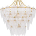 Quoizel - QP6766GFL - Seven Light Pendant - Lilestone - Gold Leaf