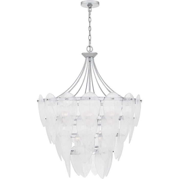 Quoizel - QP6766SL - Seven Light Pendant - Lilestone - Silver Leaf