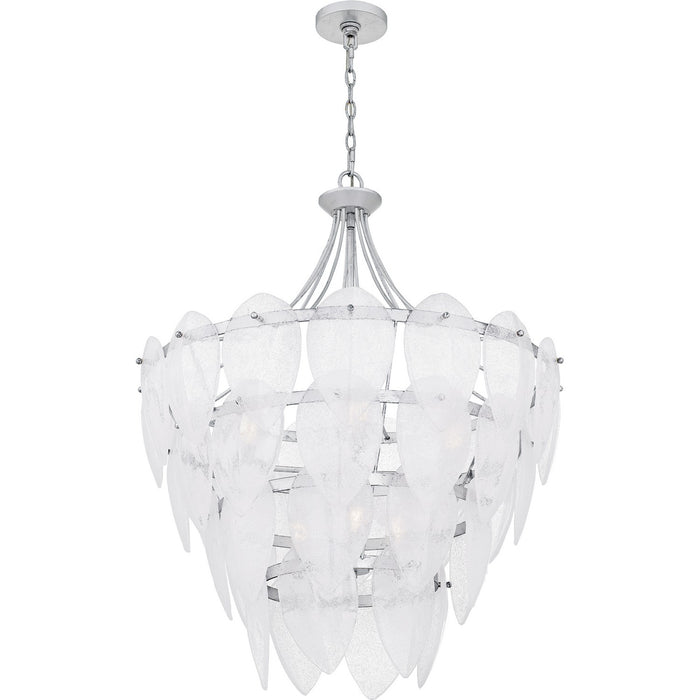 Quoizel - QP6766SL - Seven Light Pendant - Lilestone - Silver Leaf