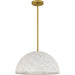 Quoizel - QP6768BRG - Three Light Pendant - Portia - Brushed Gold