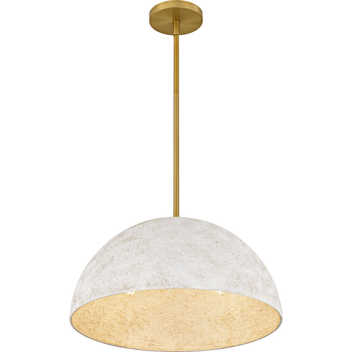 Quoizel - QP6768BRG - Three Light Pendant - Portia - Brushed Gold
