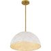 Quoizel - QP6768BRG - Three Light Pendant - Portia - Brushed Gold