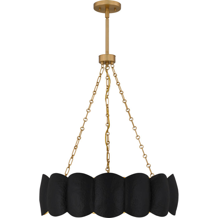 Quoizel - QP6794MBK - Five Light Pendant - Santana - Matte Black