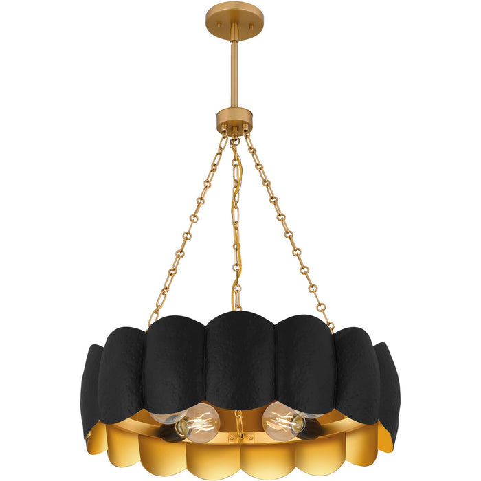 Quoizel - QP6794MBK - Five Light Pendant - Santana - Matte Black