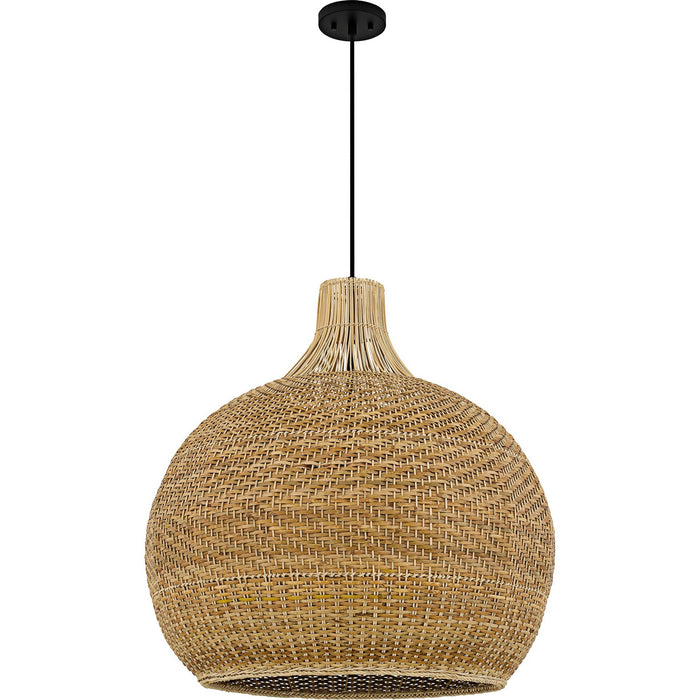 Quoizel - QP6796MBK - Four Light Pendant - Sycamore - Matte Black