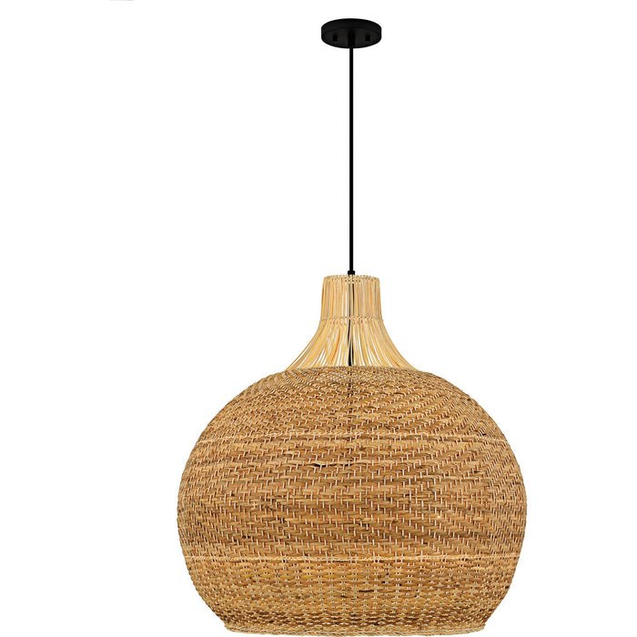 Quoizel - QP6796MBK - Four Light Pendant - Sycamore - Matte Black