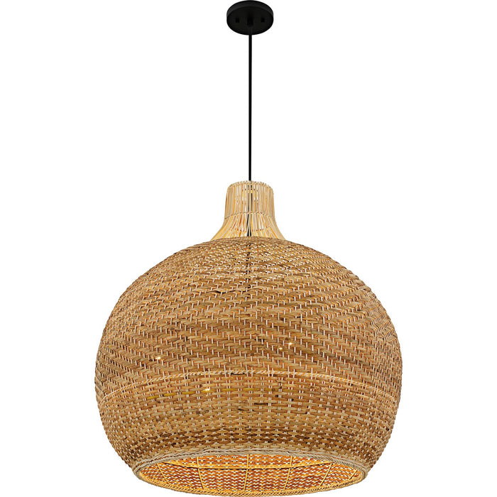 Quoizel - QP6796MBK - Four Light Pendant - Sycamore - Matte Black