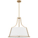 Quoizel - QP6802BGD - Five Light Pendant - Harte - Bronze Gold