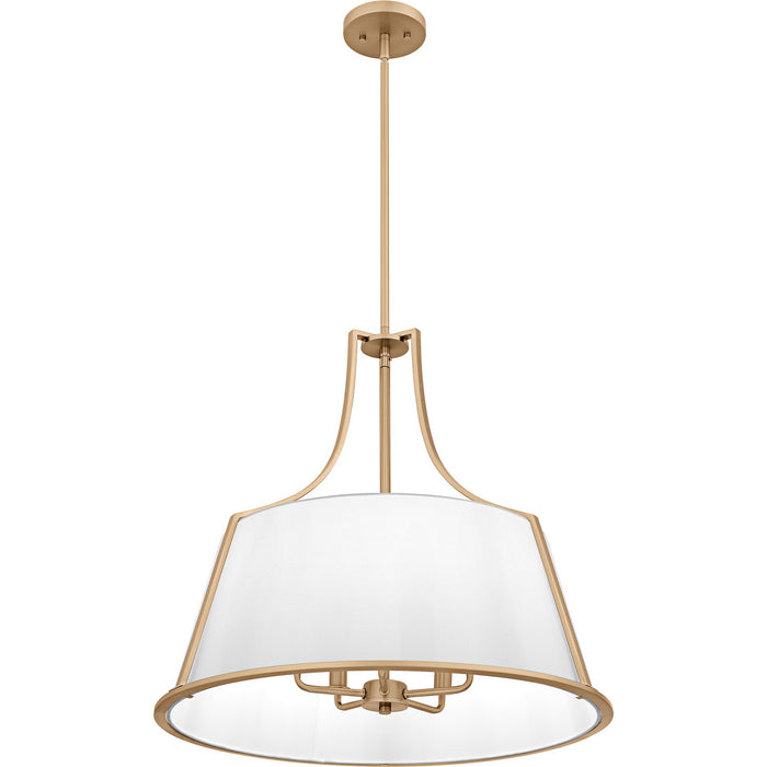 Quoizel - QP6802BGD - Five Light Pendant - Harte - Bronze Gold