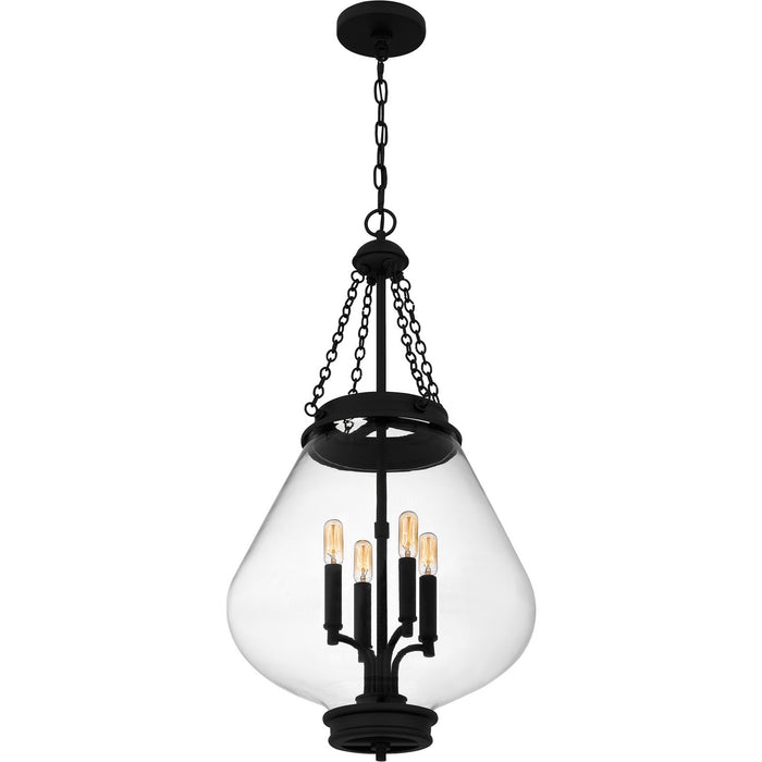 Quoizel - QP6803MBK - Four Light Pendant - Wallace - Matte Black