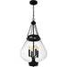 Quoizel - QP6803MBK - Four Light Pendant - Wallace - Matte Black
