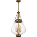 Quoizel - QP6803WS - Four Light Pendant - Wallace - Weathered Brass