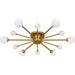 Quoizel - QSF6781BRG - Six Light Semi-Flush Mount - Combe - Brushed Gold
