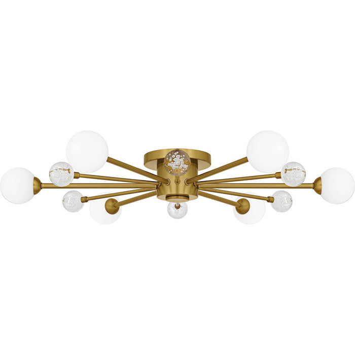 Quoizel - QSF6781BRG - Six Light Semi-Flush Mount - Combe - Brushed Gold