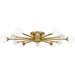 Quoizel - QSF6781BRG - Six Light Semi-Flush Mount - Combe - Brushed Gold