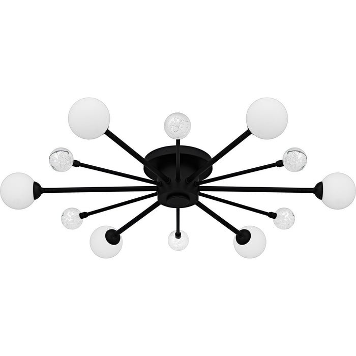 Quoizel - QSF6781MBK - Six Light Semi-Flush Mount - Combe - Matte Black