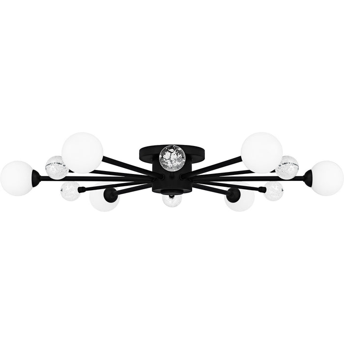 Quoizel - QSF6781MBK - Six Light Semi-Flush Mount - Combe - Matte Black