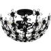 Quoizel - QSF6783MBK - Three Light Semi-Flush Mount - Rosemary - Matte Black