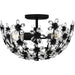 Quoizel - QSF6783MBK - Three Light Semi-Flush Mount - Rosemary - Matte Black