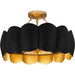Quoizel - QSF6794MBK - Four Light Semi-Flush Mount - Santana - Matte Black