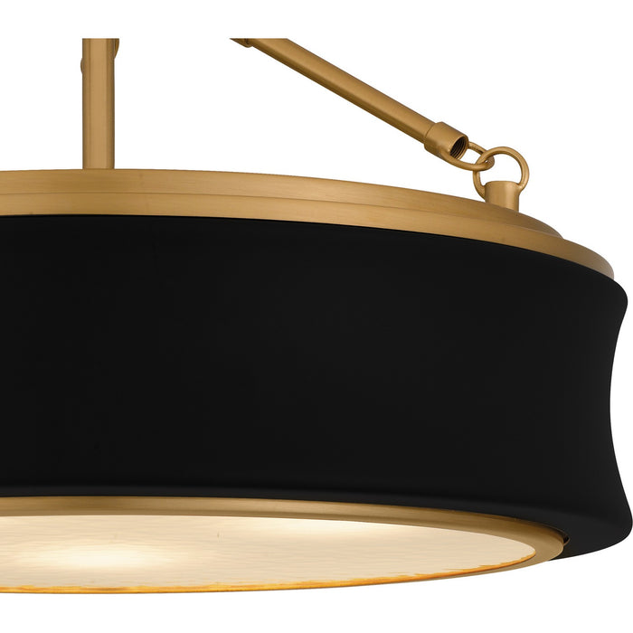 Quoizel - QSF6801MBK - Three Light Semi-Flush Mount - Dylan - Matte Black