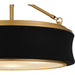 Quoizel - QSF6801MBK - Three Light Semi-Flush Mount - Dylan - Matte Black