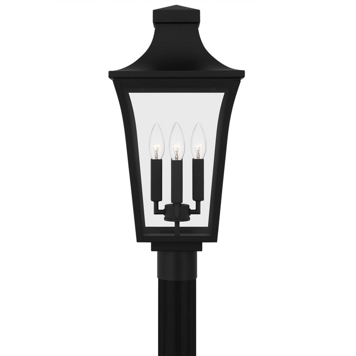 Quoizel - QTN9010EK - Four Light Outdoor Post Lantern - Quentin - Earth Black