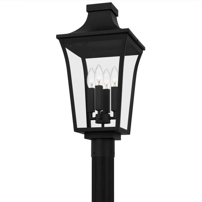 Quoizel - QTN9010EK - Four Light Outdoor Post Lantern - Quentin - Earth Black