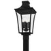 Quoizel - QTN9010EK - Four Light Outdoor Post Lantern - Quentin - Earth Black