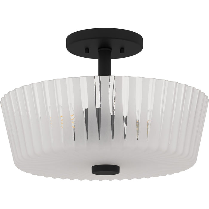 Quoizel - RAY1716MBK - Three Light Semi-Flush Mount - Gray - Matte Black