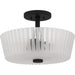 Quoizel - RAY1716MBK - Three Light Semi-Flush Mount - Gray - Matte Black