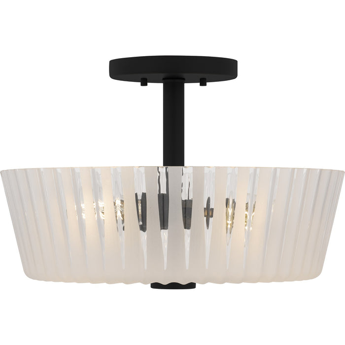 Quoizel - RAY1716MBK - Three Light Semi-Flush Mount - Gray - Matte Black