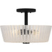 Quoizel - RAY1716MBK - Three Light Semi-Flush Mount - Gray - Matte Black