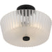 Quoizel - RAY1716MBK - Three Light Semi-Flush Mount - Gray - Matte Black