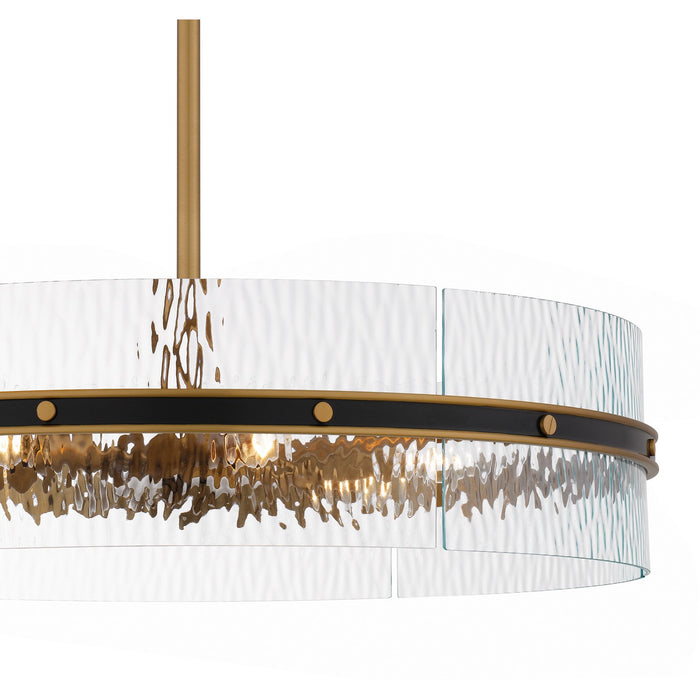 Quoizel - REA2824MBK - Six Light Pendant - Reagan - Matte Black