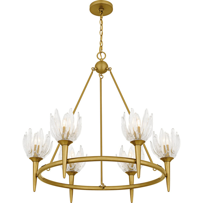 Quoizel - SHA5032BRG - Six Light Chandelier - Shea - Brushed Gold